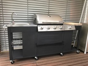 Veľká luxusná záhradná kuchyňa s plynovým grilom Avenberg TEXAS