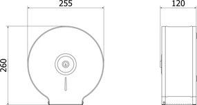 Mexen Spira-U, zásobník na toaletný papier, brúsená oceľ, 70K540-01