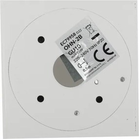 Povrchová halogénová trubica GU10 LED pohyblivé stropné bodové svietidlo biele