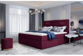 Čalúnená posteľ boxspring SAVOY - mat velvet 68 / 180x200