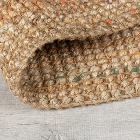 Ručne tkaný jutový koberec v prírodnej farbe 160x230 cm Jute Boucle Multi - Flair Rugs