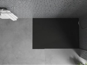 Mexen Bert, SMC obdĺžniková sprchová vanička 130 x 80 cm, čierna, 4K708013