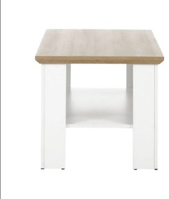 Kondela Konferenčný stolík, LEON MZ17, biela-dub grand