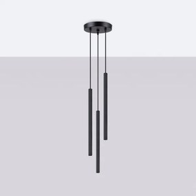 Sollux SL.1341 - Luster na lanku ARCHE 3xG9/8W/230V čierna