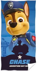 Plážová osuška Labková patrola - Paw Patrol - motív Strážnik Chase - 100% bavlna - 70 x 140 cm