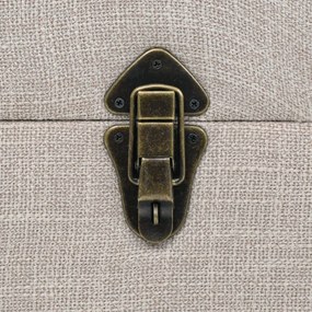 vidaXL Úložná lavica, masívne drevo a oceľ, 111x34x37 cm