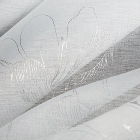 ZÁCLONA NA KRÚŽKOCH AMALIA 140X250 CM BIELA