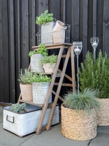 3ks plechový zinkový antik obal na kvetináč Planters - Ø 21*22/Ø 17*20 / Ø 13*18cm