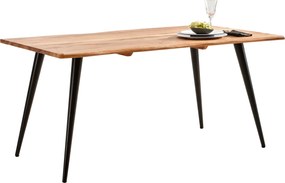 XXXLutz JEDÁLENSKÝ STÔL, akácia, čierna, farba akácie, 160/76/90 cm Carryhome - Stoly - 001630002501