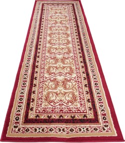 Červený obdĺžnikový koberec Atlas PP – nízky vlas 0,8 cm Rozmer: 100x150 cm
