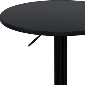 Barový stolík Xanten - čierna/čierna