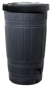 Sud na dažďovú vodu, 265 l, čierna
