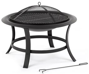 Fieldmann - Prenosné ohnisko s roštom pr. 74 cm