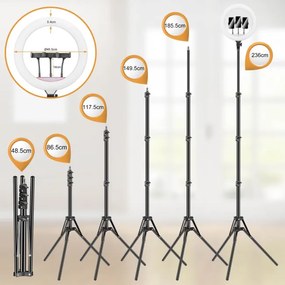 Kruhové svetlo LUMO LED RGB