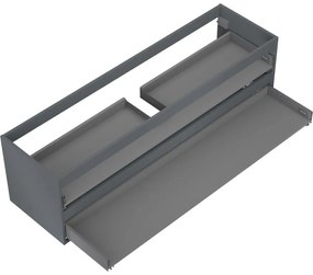 Mexen Box-A, závesná skrinka 160 cm, 2 zásuvky, grafitová matná, 91AX0-1600-470-2-66