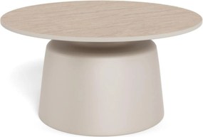 Konferenční stolek Santorini 70 cm travertin/béžový