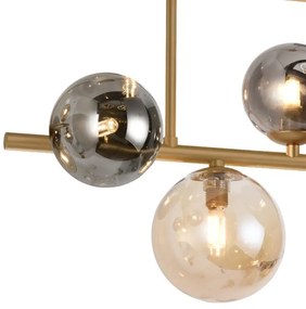 Zuma Line MX5918-4-EGN - Luster na tyči VILLA 4xG9/3,5W/230V zlatá