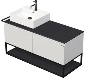 Kúpeľňová skrinka s umývadlom Intedoor TARA 128 cm TA OALU 120L 2Z KDL