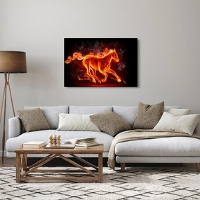 Obraz - Kôň v ohni (90x60 cm)
