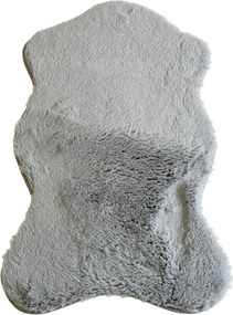 Koberec Puffy 060 sivý obdĺžnikový – Polyester Fur 1500 g/m² Rozmer: 60x100 cm
