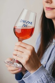 Bella Rose Pohár na víno Dneska ne + krabička