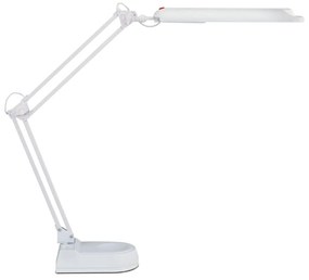 Stolná LED lampa Atlantic so základňou biela