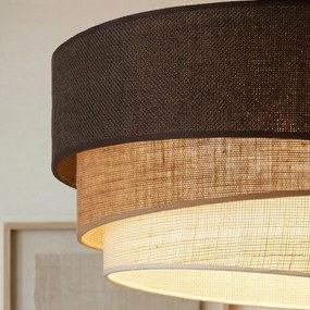 BRILAGI - Prisadený luster TRIO 3xE27/60W/230V pr. 60 cm hnedá/béžová/biela