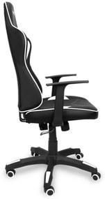 CONNECT IT CGC-0700-WH - Herná stolička LeMans Pro čierno-biela