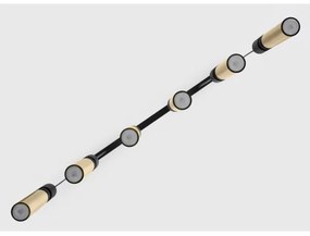 Jupiter 2008 - Luster na lanku ALAS 6xGU10/10W/230V zlatá/čierna