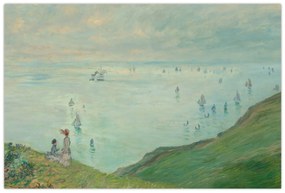 Obraz - Henri Fantin-Latour, Cliffs at Pourville, reprodukcia (90x60 cm)