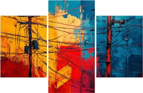 Obraz - Abstraktné elektrické vedenie (90x60 cm)
