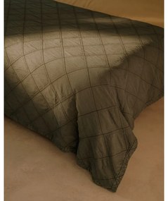 Zelený bavlnený prešívaný pléd 240x260 cm Serla – Kave Home