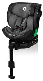 Lionelo - Autosedačka so základňou otočná HARMONY i-Size 40-150 cm čierna/šedá