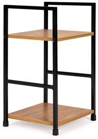 ModernHome Drevený nočný stolík s 2 policami