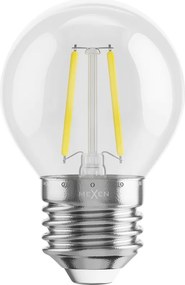 Mexen Vintis, LED filamentová žiarovka E27, G45, 2 W, neutrálna biela 4000K, číra, L156-E27-0240-00