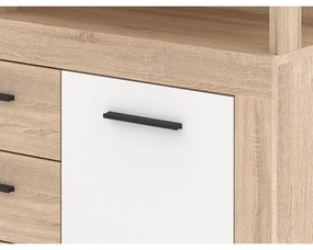 Komoda RUNA dub sonoma/biela