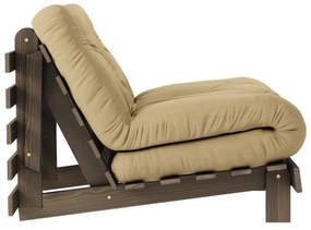 Kreslo v béžovohorčicovej farbe Roots – Karup Design