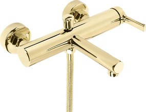 Rea Pixel, vaňová batéria s ručnou sprchovou súpravou, zlatá lesklá, REA-B4524