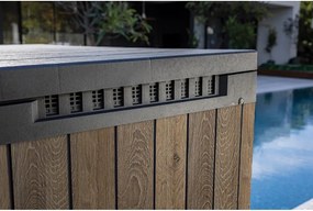 Tmavohnedý plastový záhradný úložný box Deco – Keter