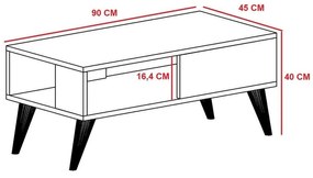 Konferenčný stolík Seul White