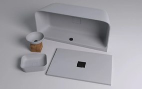 Polysan Polysan, FLEXIA sprchová vanička z liateho mramoru s možnosťou úpravy rozmeru 150x80cm, antracit mat, 72901.51