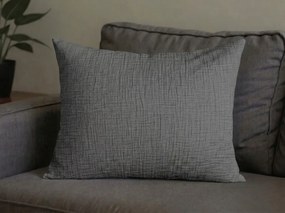 Mušelínová obliečka na vankúš MUSSARI 50x70 cm, sivá