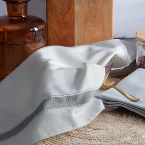 KUCHYNSKÁ UTIERKA SOFIA SADA 2 KS 50X70 CM STRIEBORNÉ