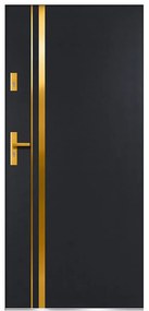 Dvere vchodové Aion S68 90L antracit