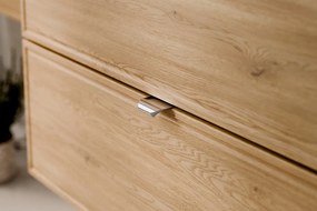 Kúpeľňová zostava Terra s doskou a skrinkami 80 cm dub cremona