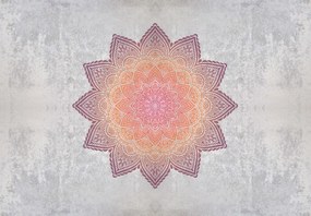 Fototapeta - Mandala s betónovým motívom (147x102 cm)