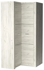 Skriňa rohová Odraz Indianapolis I14 kraft biela