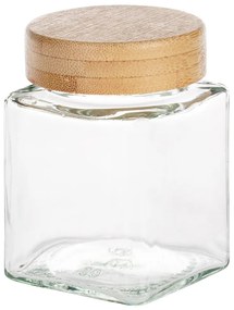 Hranatá korenička s bambusovým viečkom (100 ml) VILDE 5,5 x 5,5 x 7,5 cm