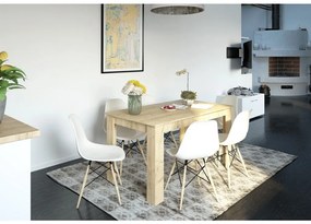 Tempo Kondela Jedálenský stôl, dub artisan, 140x80 cm, GENERAL NEW