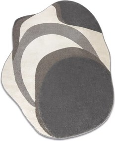 Koberec DUNE SHAPE 8085 krémový / sivý